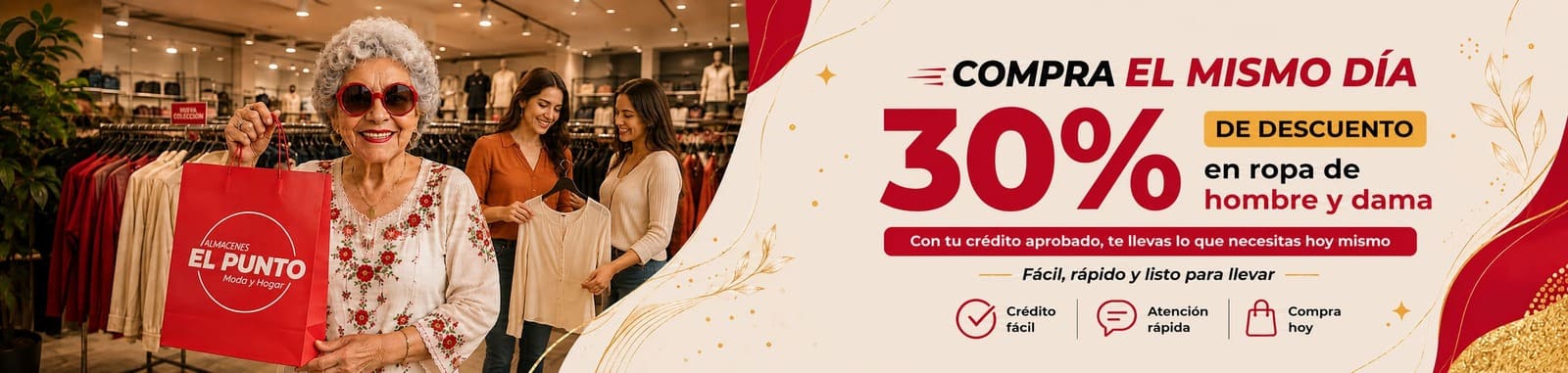 ropa con descuento del 30 en el punto 1600x381 1